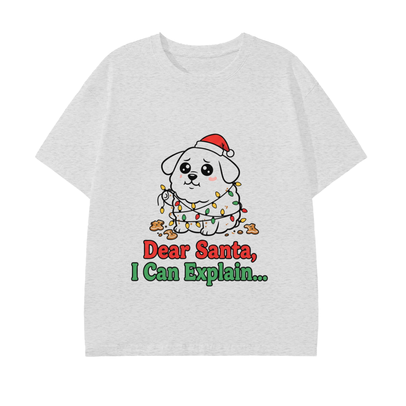“Dear Santa I Can Explain” Adult Tee