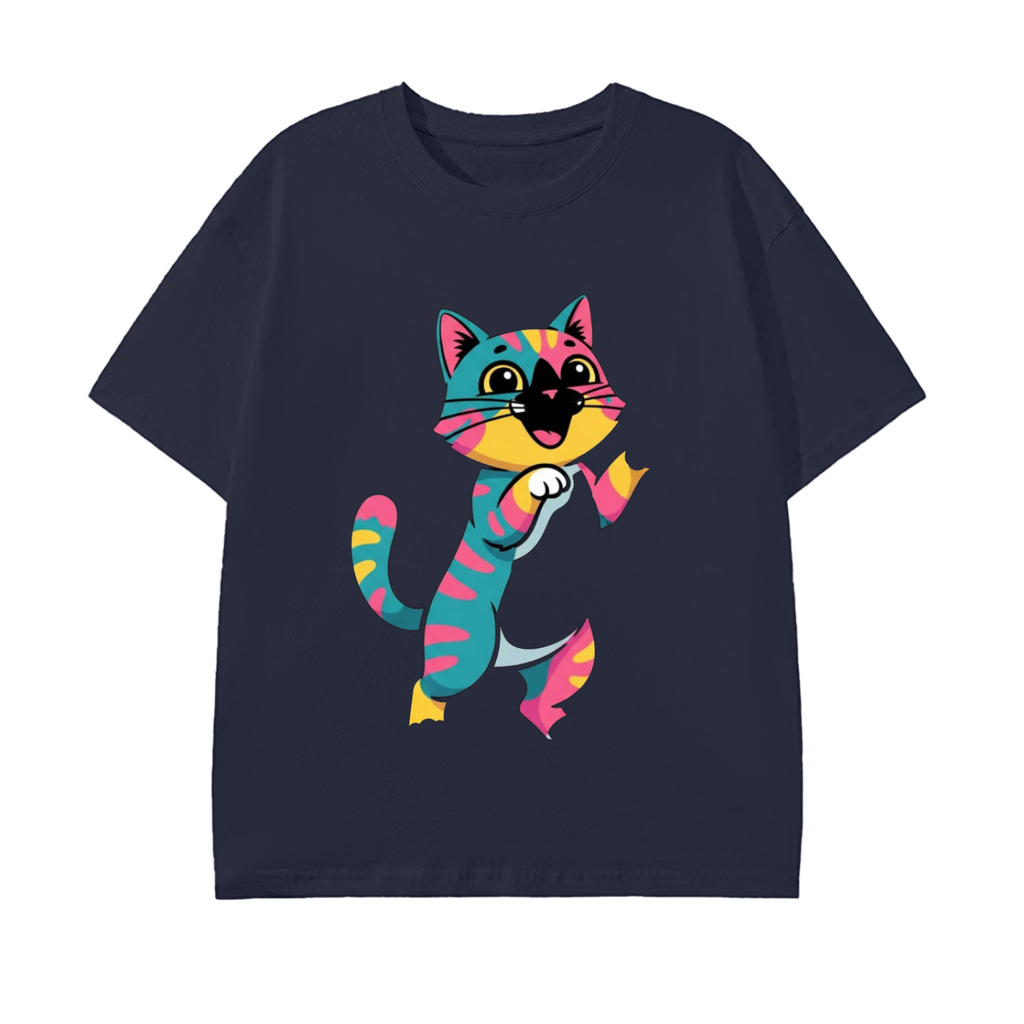 Glimo Playful Standing Cat Tee