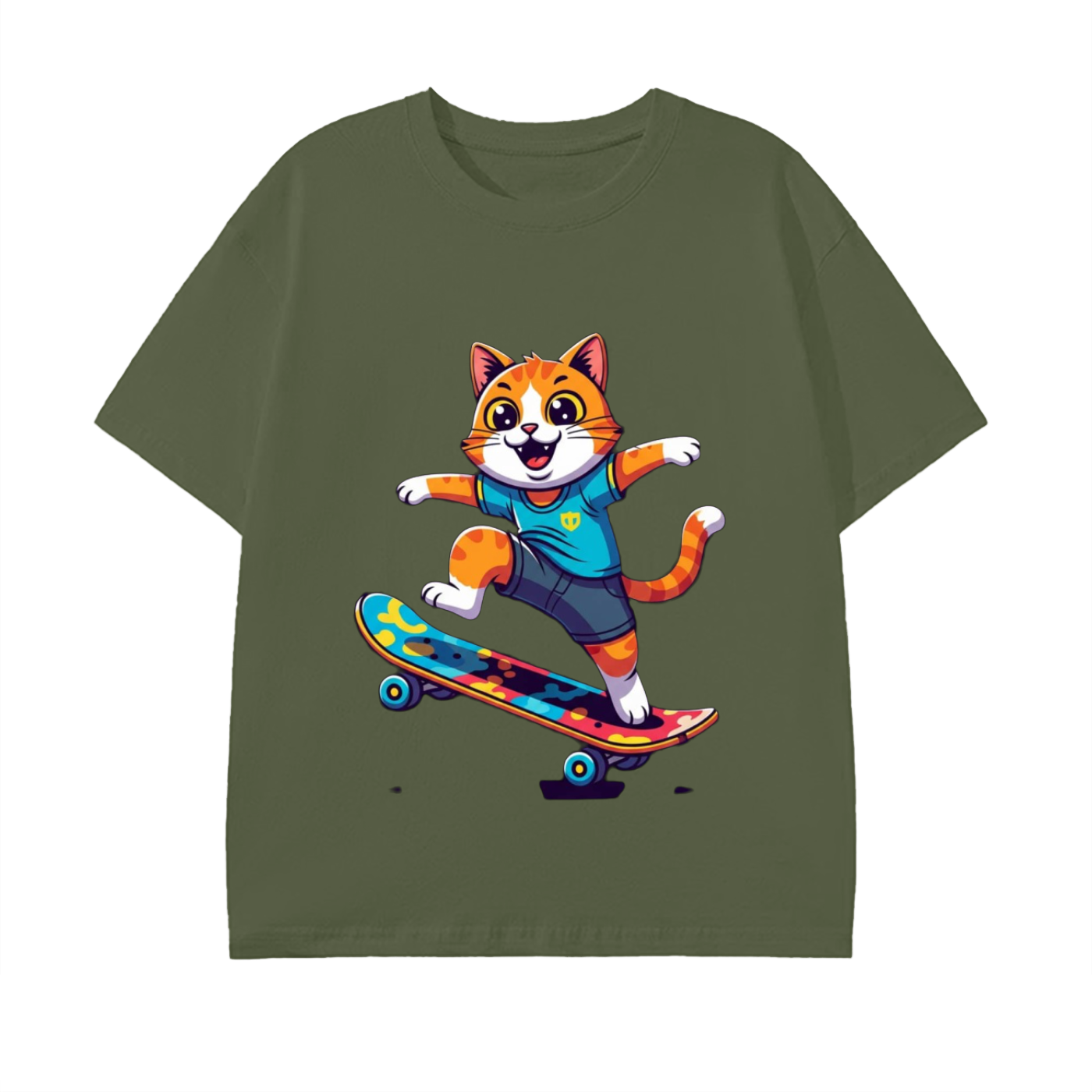 Glimo Skateboarding Cat Tee