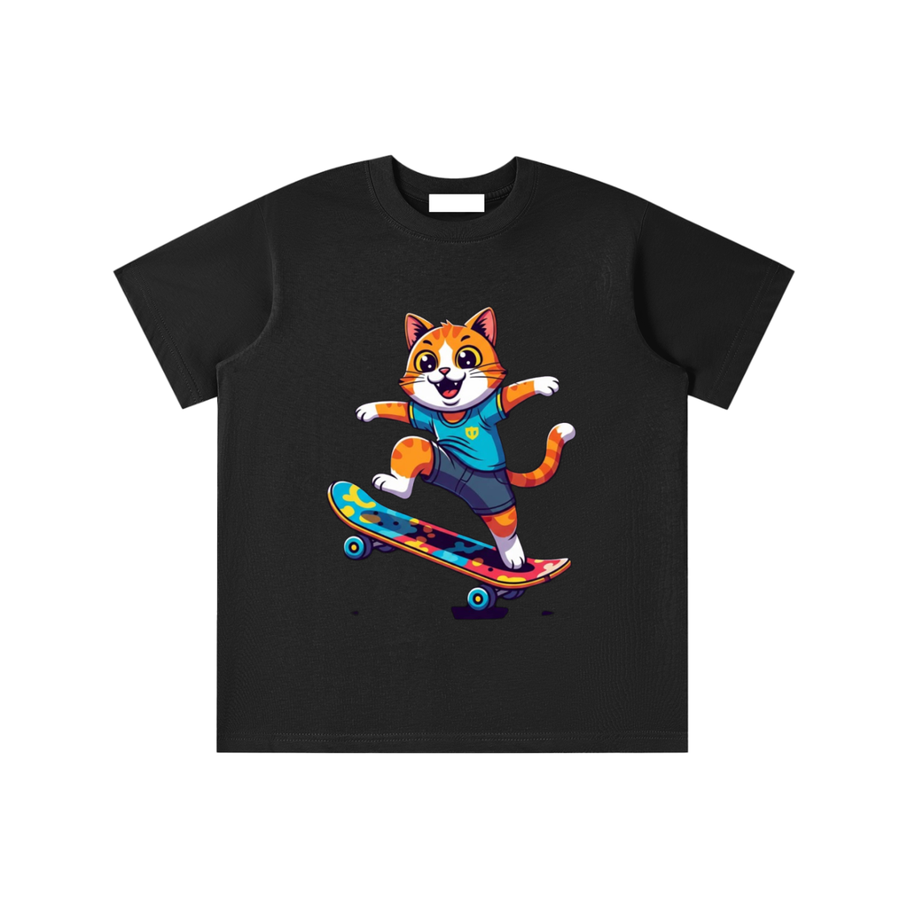 Glimo Kids Skater Cat Tee