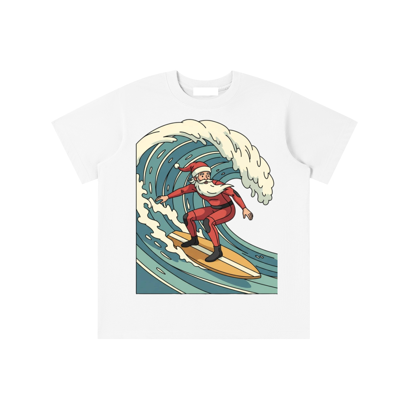 Glimo Kids Surfing Santa Tee