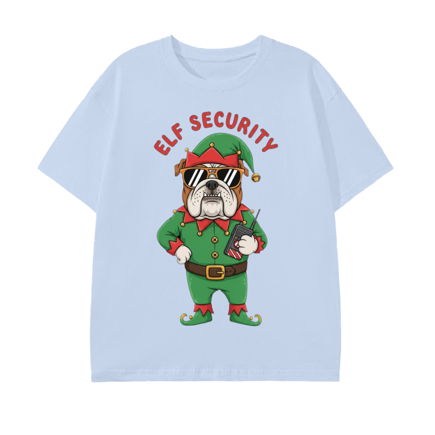 Glimo “Elf Security Bulldog” Xmas Tee