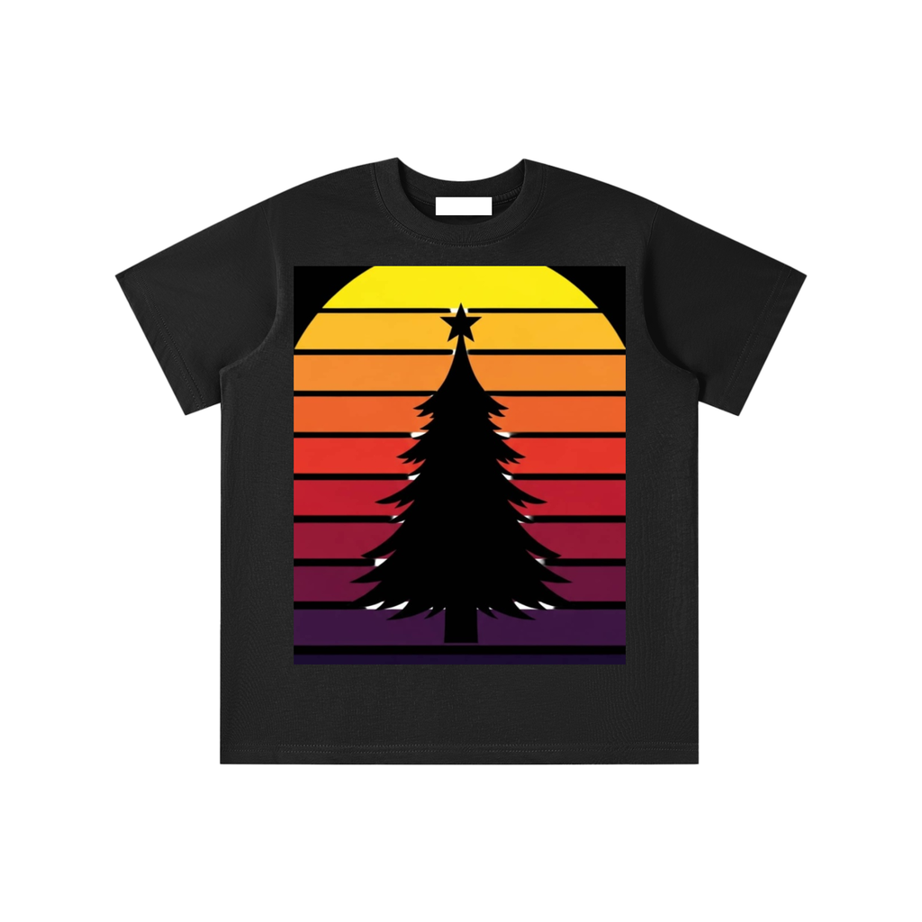 Glimo Kids Retro Christmas Tree Tee