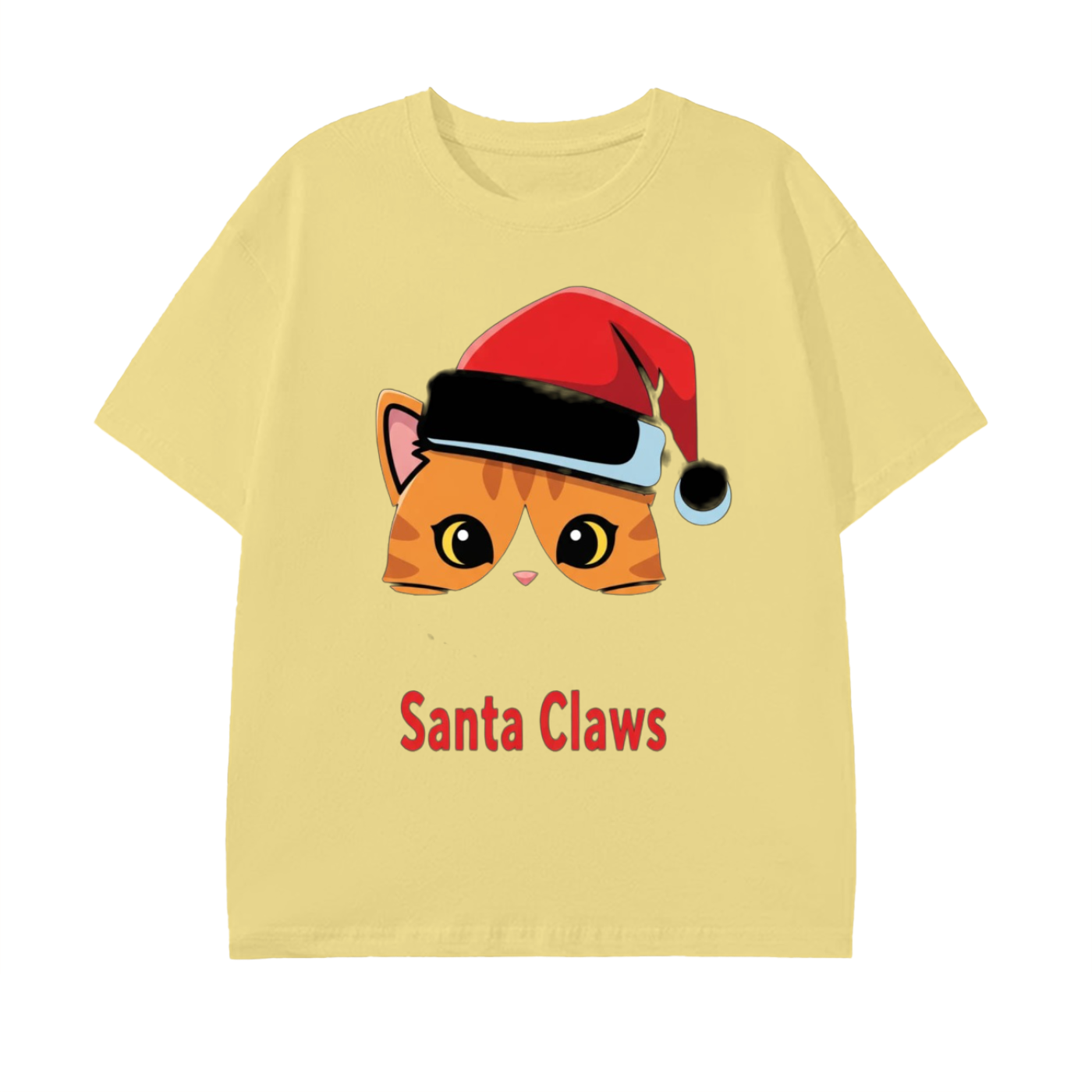 Santa Claws Cat” Christmas Tee