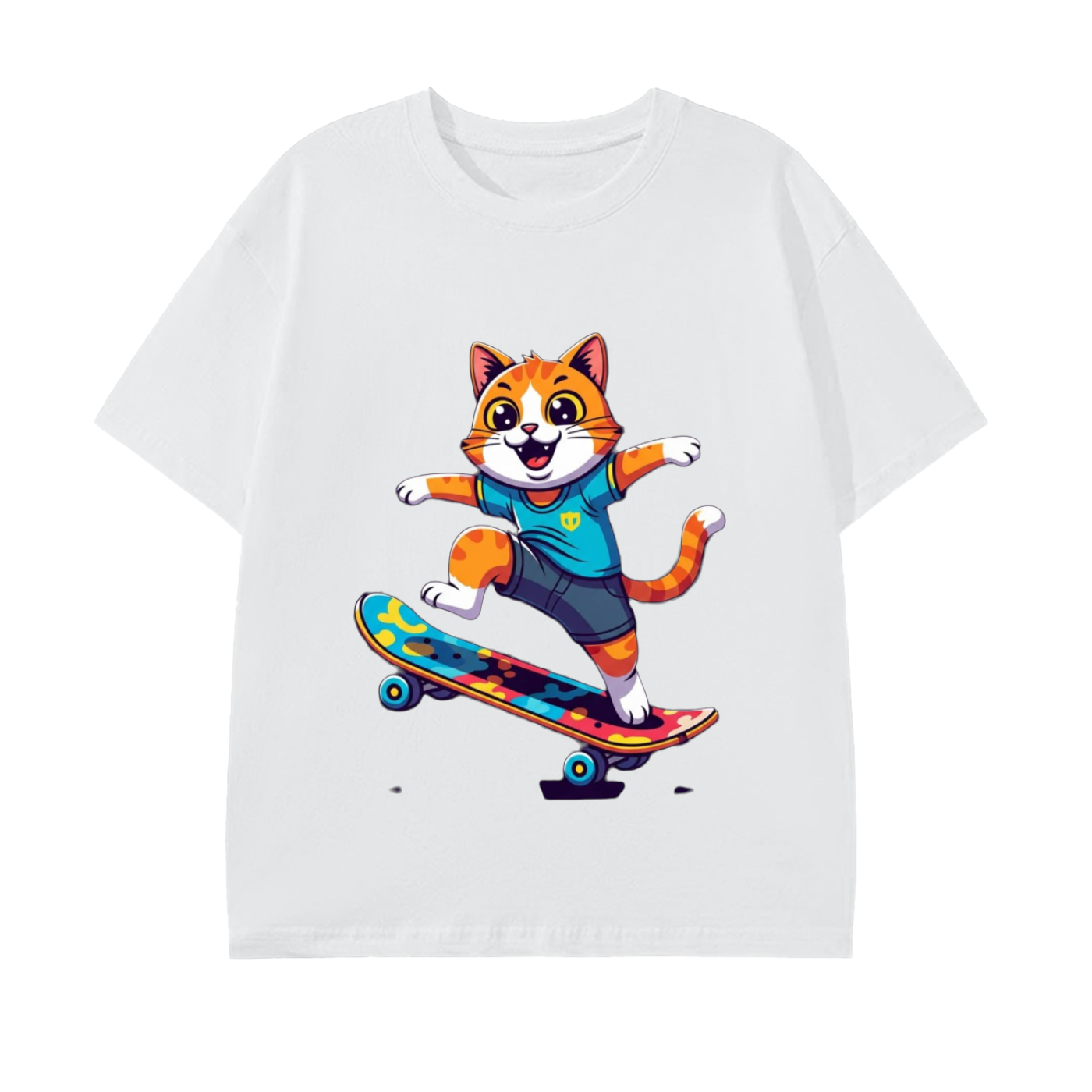 Glimo Skateboarding Cat Tee