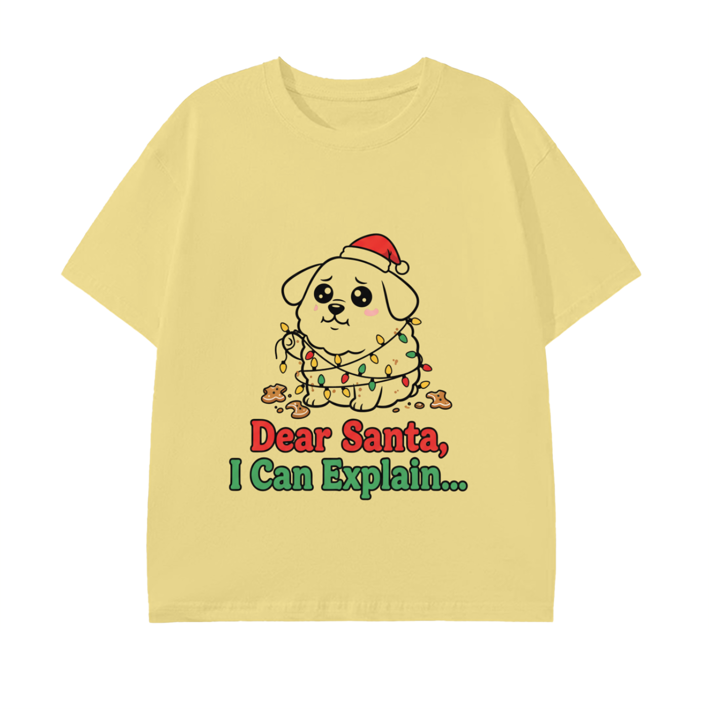 “Dear Santa I Can Explain” Adult Tee