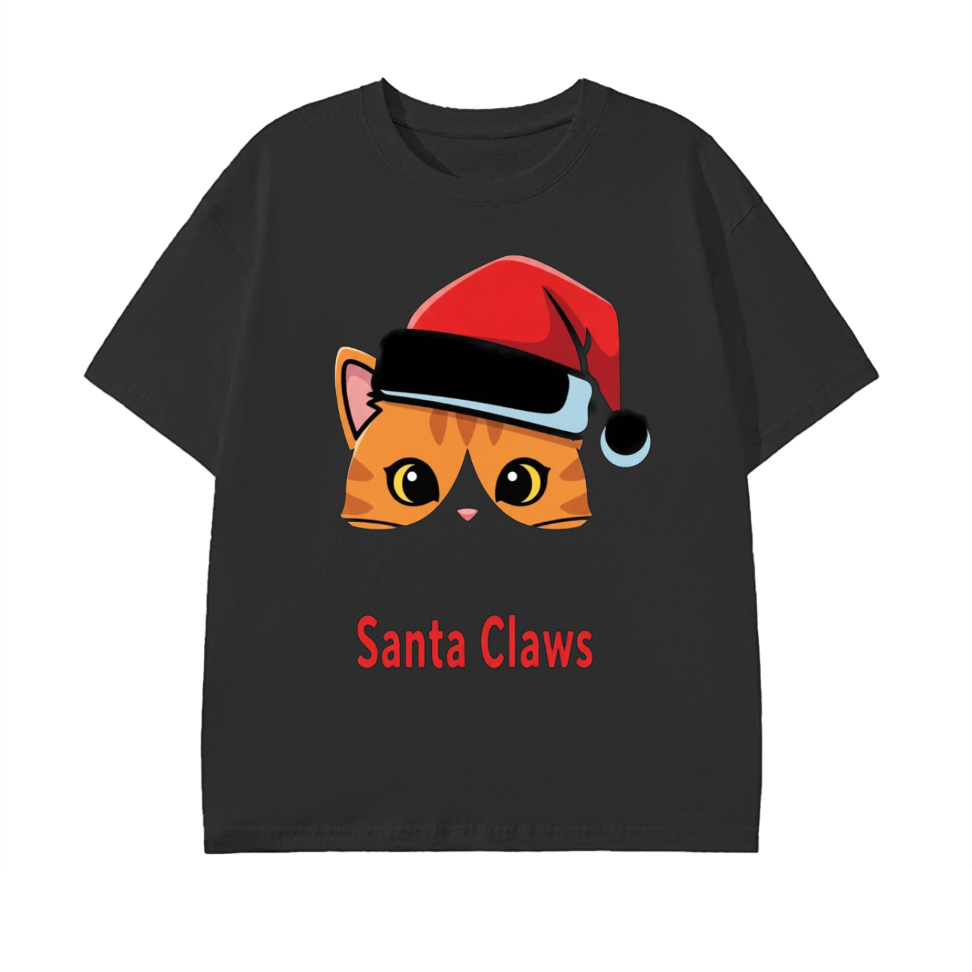Santa Claws Cat” Christmas Tee