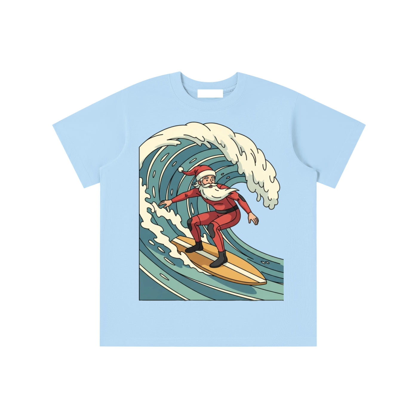 Glimo Kids Surfing Santa Tee