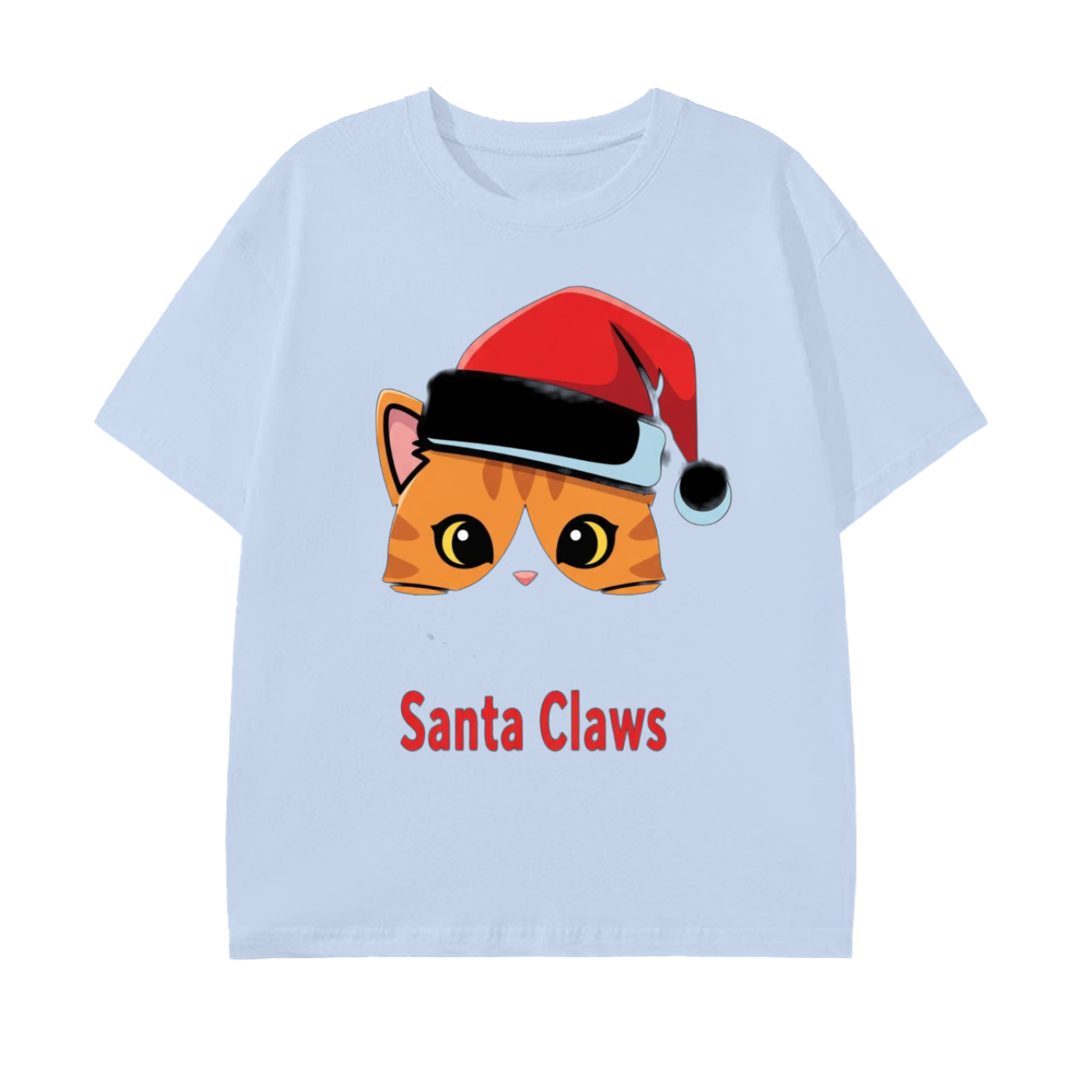 Santa Claws Cat” Christmas Tee