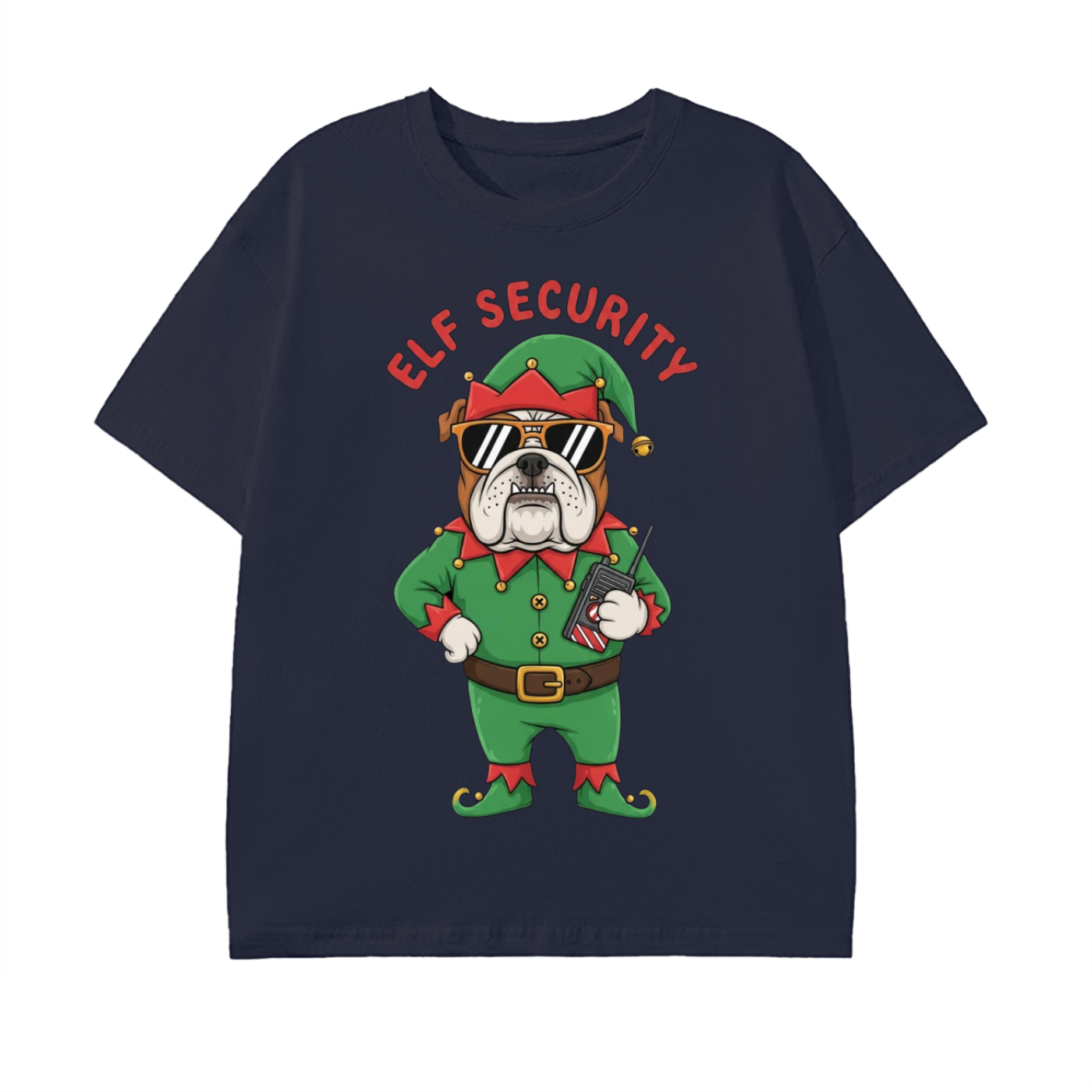 Glimo “Elf Security Bulldog” Xmas Tee