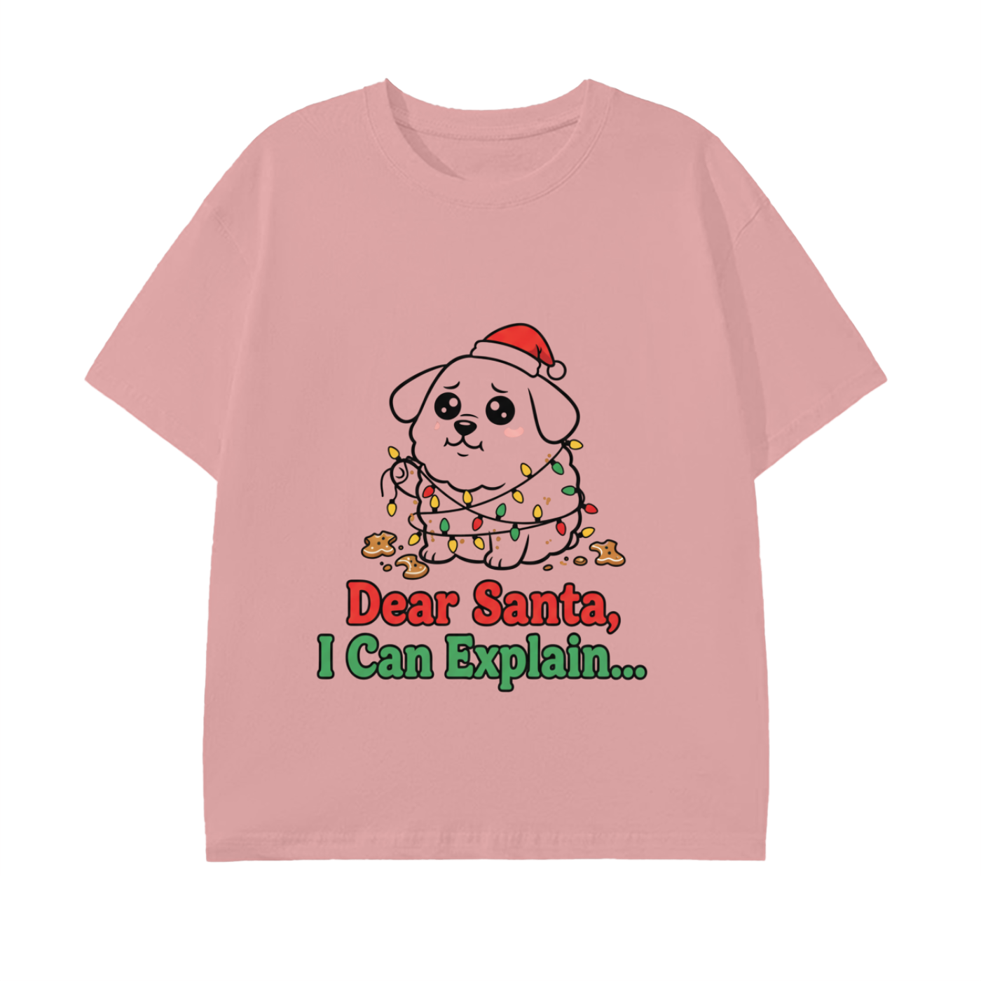 “Dear Santa I Can Explain” Adult Tee