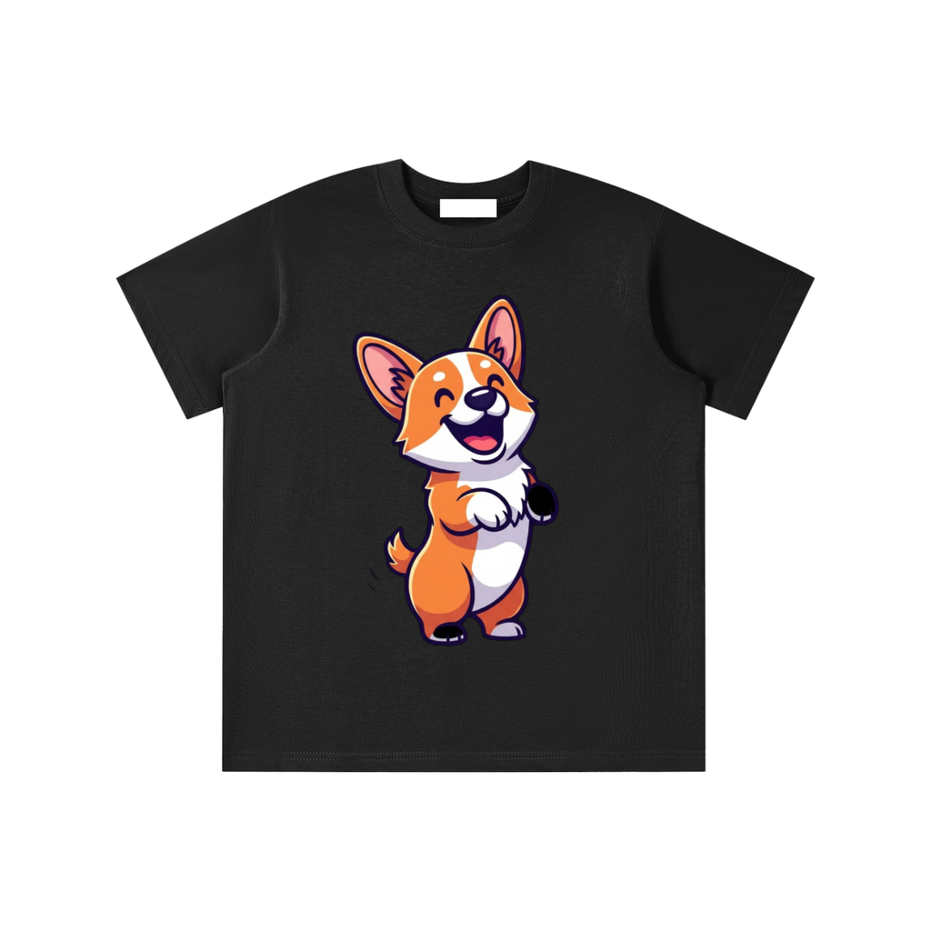 Glimo Kids Smiling Corgi Tee