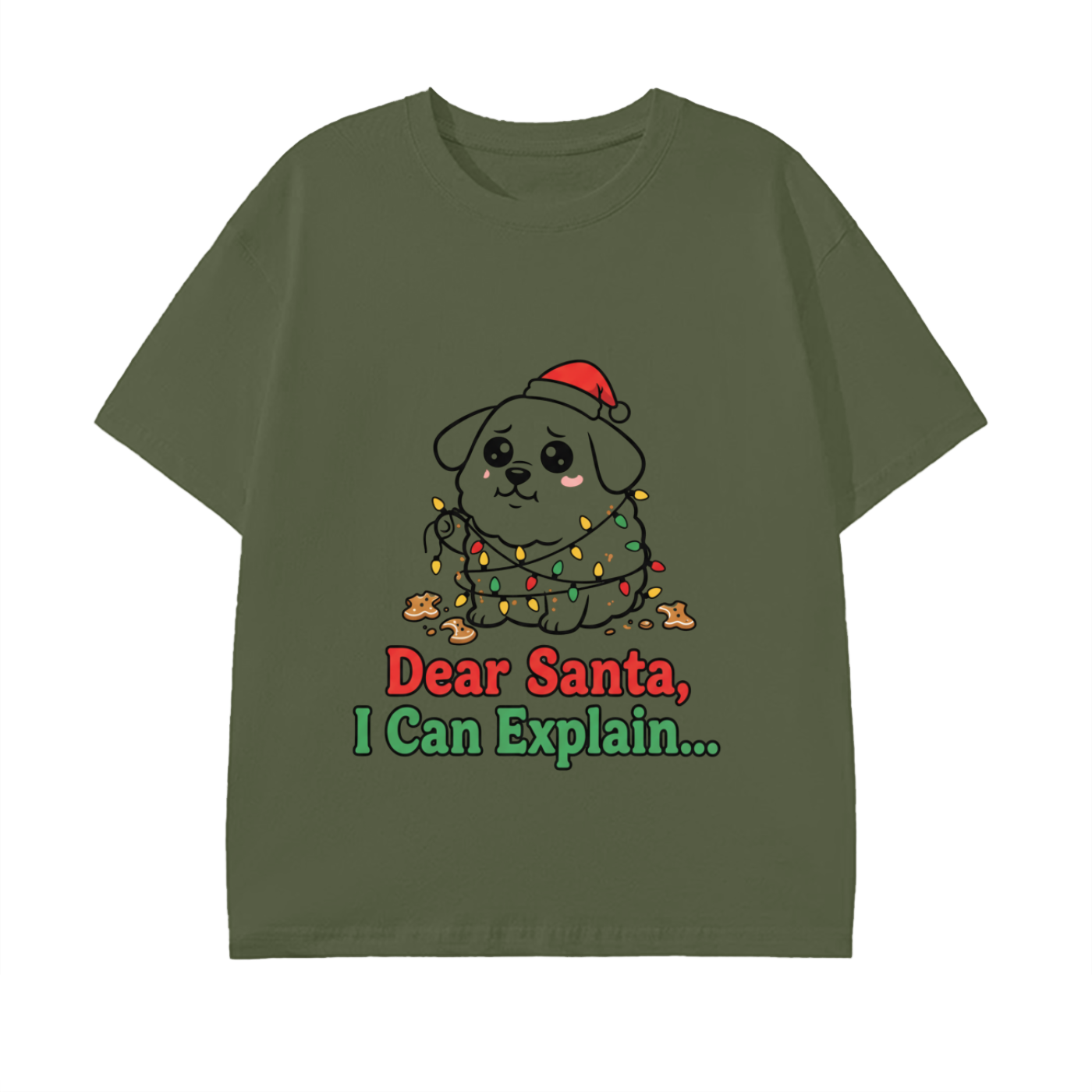 “Dear Santa I Can Explain” Adult Tee