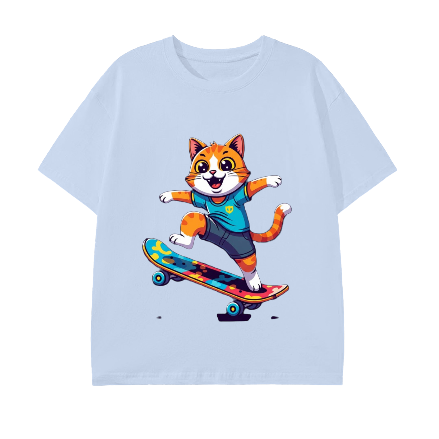 Glimo Skateboarding Cat Tee