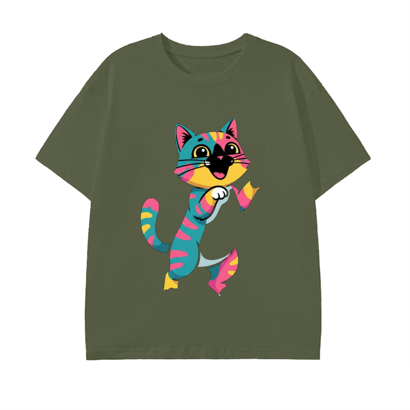 Glimo Playful Standing Cat Tee