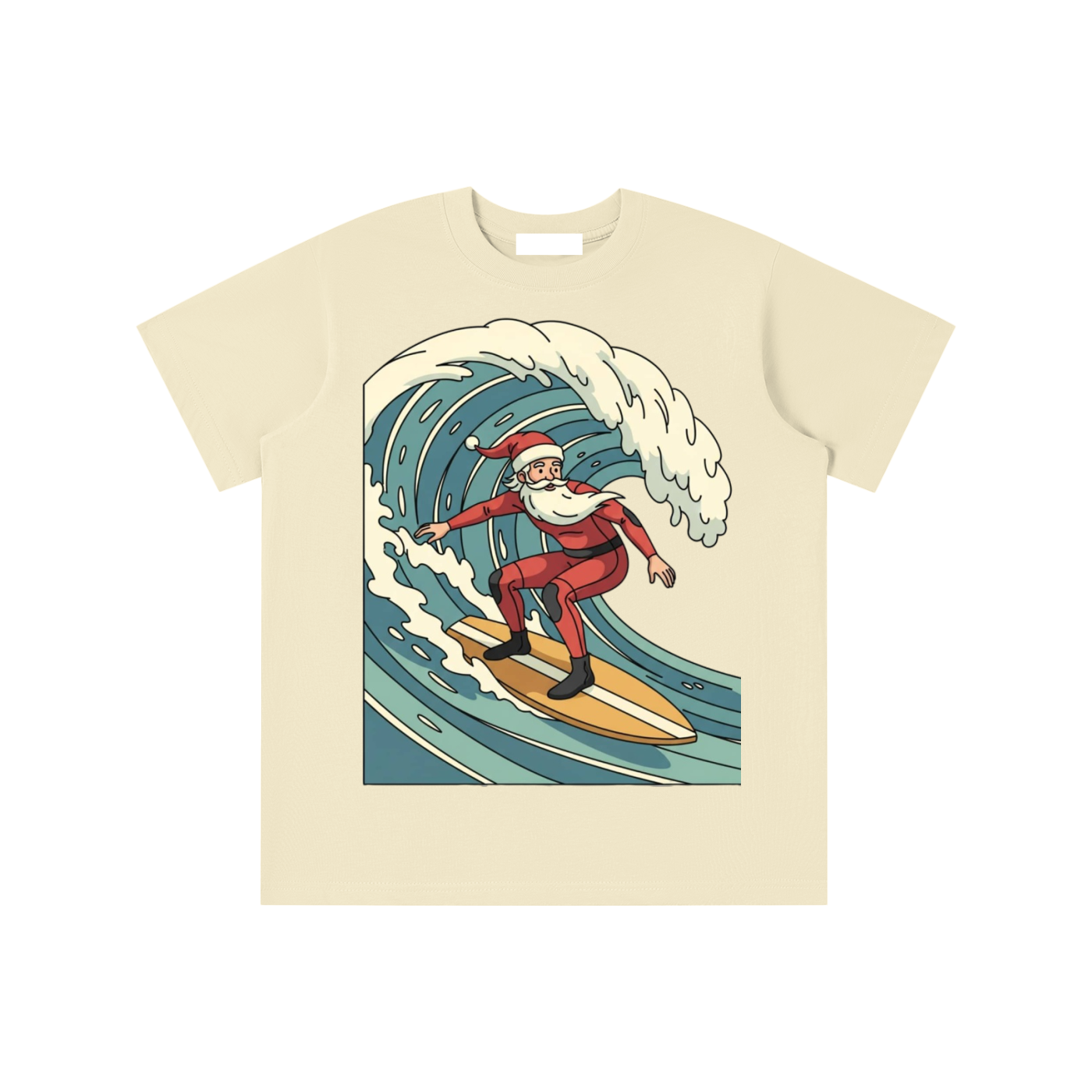 Glimo Kids Surfing Santa Tee