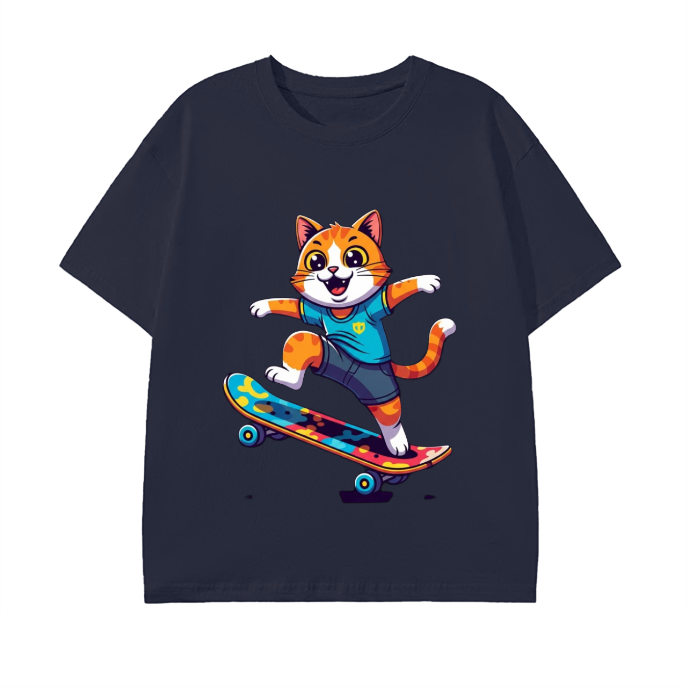 Glimo Skateboarding Cat Tee