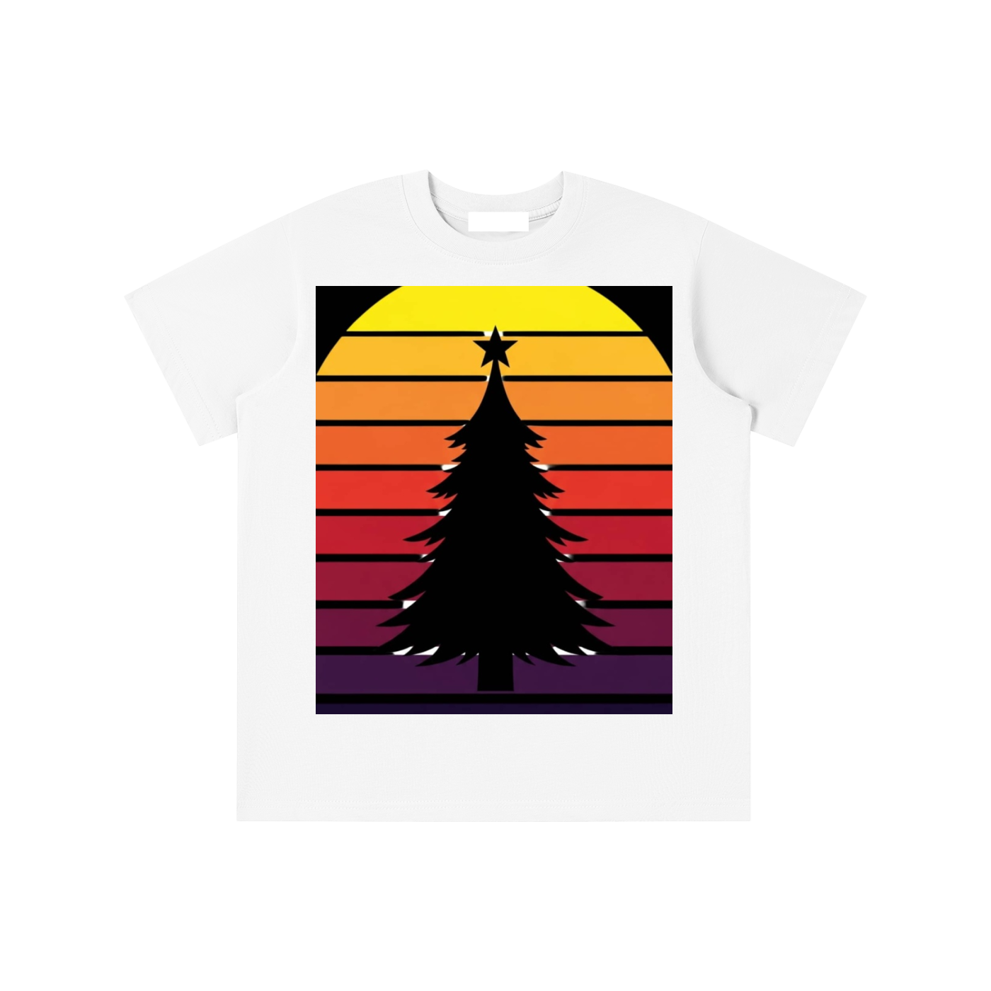Glimo Kids Retro Christmas Tree Tee