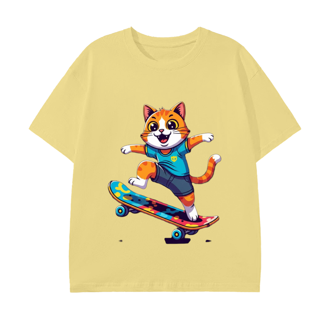 Glimo Skateboarding Cat Tee