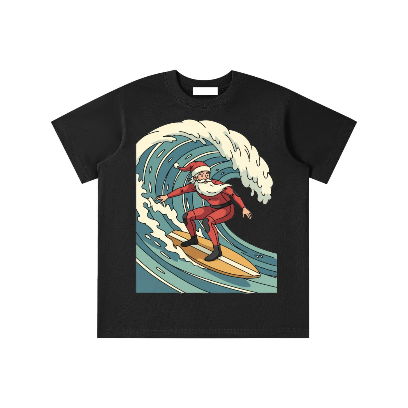 Glimo Kids Surfing Santa Tee