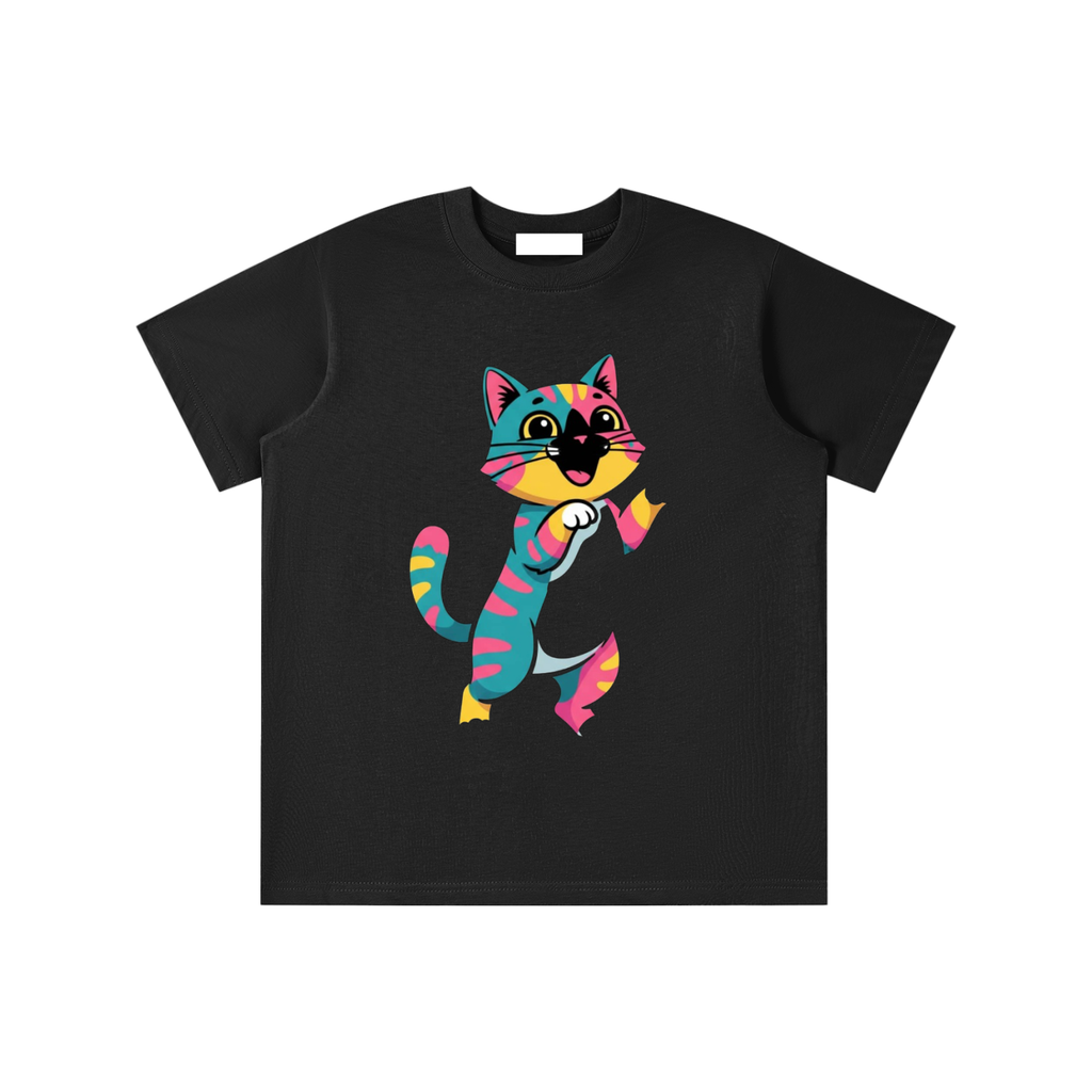Glimo Kids Standing Cat Tee